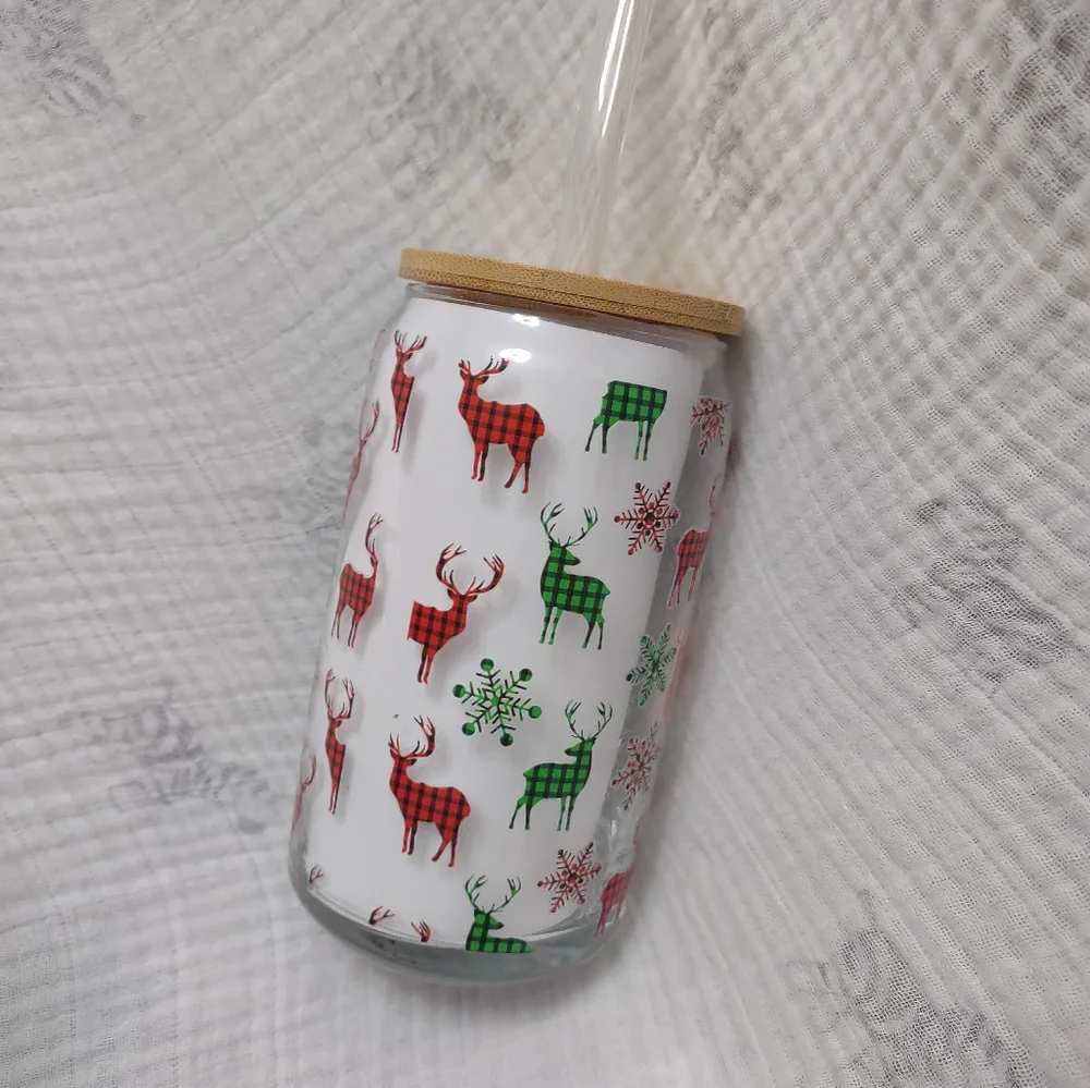 North Pole brewing glass can tumbler - Picture 3 of 5